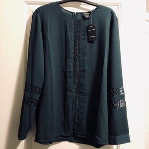 Club Monaco Lace Pintuck Blouse